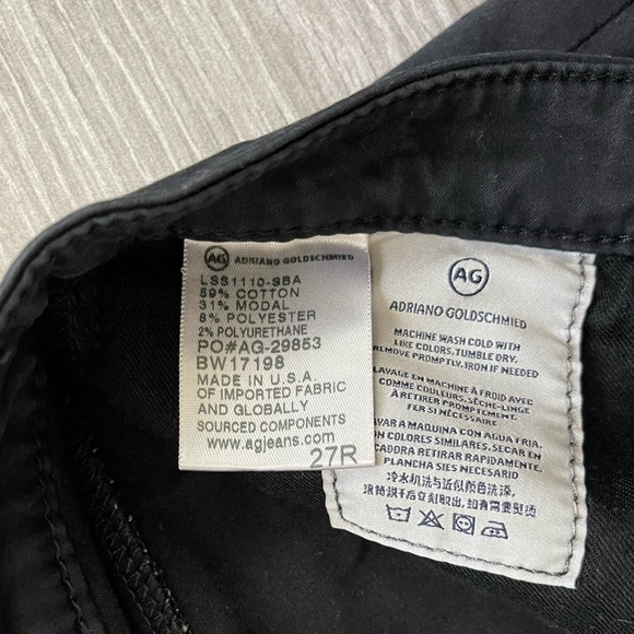 AG Adriano Goldschmed black skinny jeans- cigarette leg ‘the stilt’, size 27••• - Picture 11 of 15